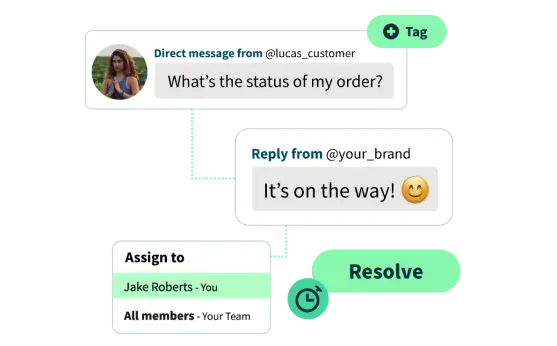 Manage messages and comments